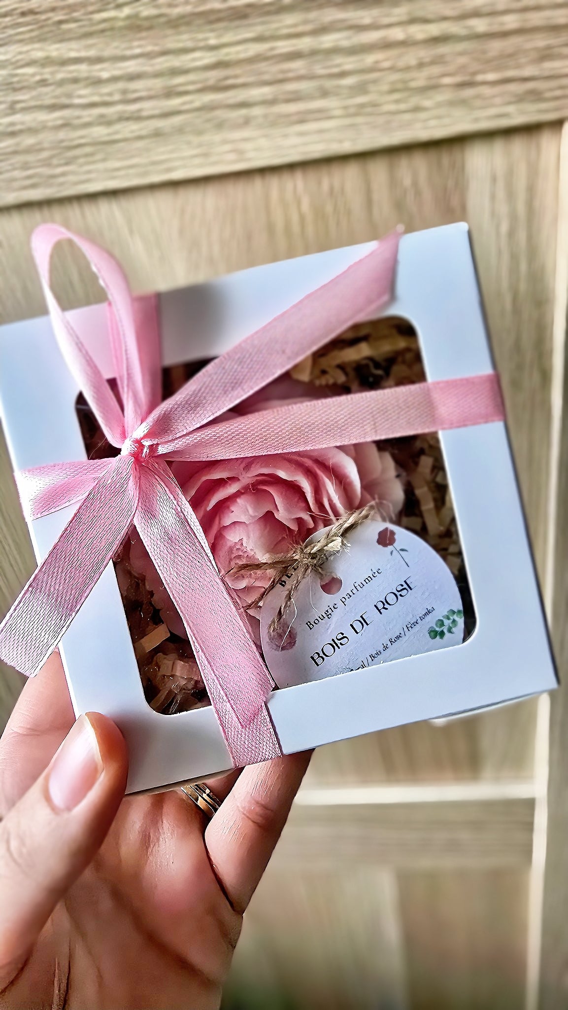 Flower candle - peony