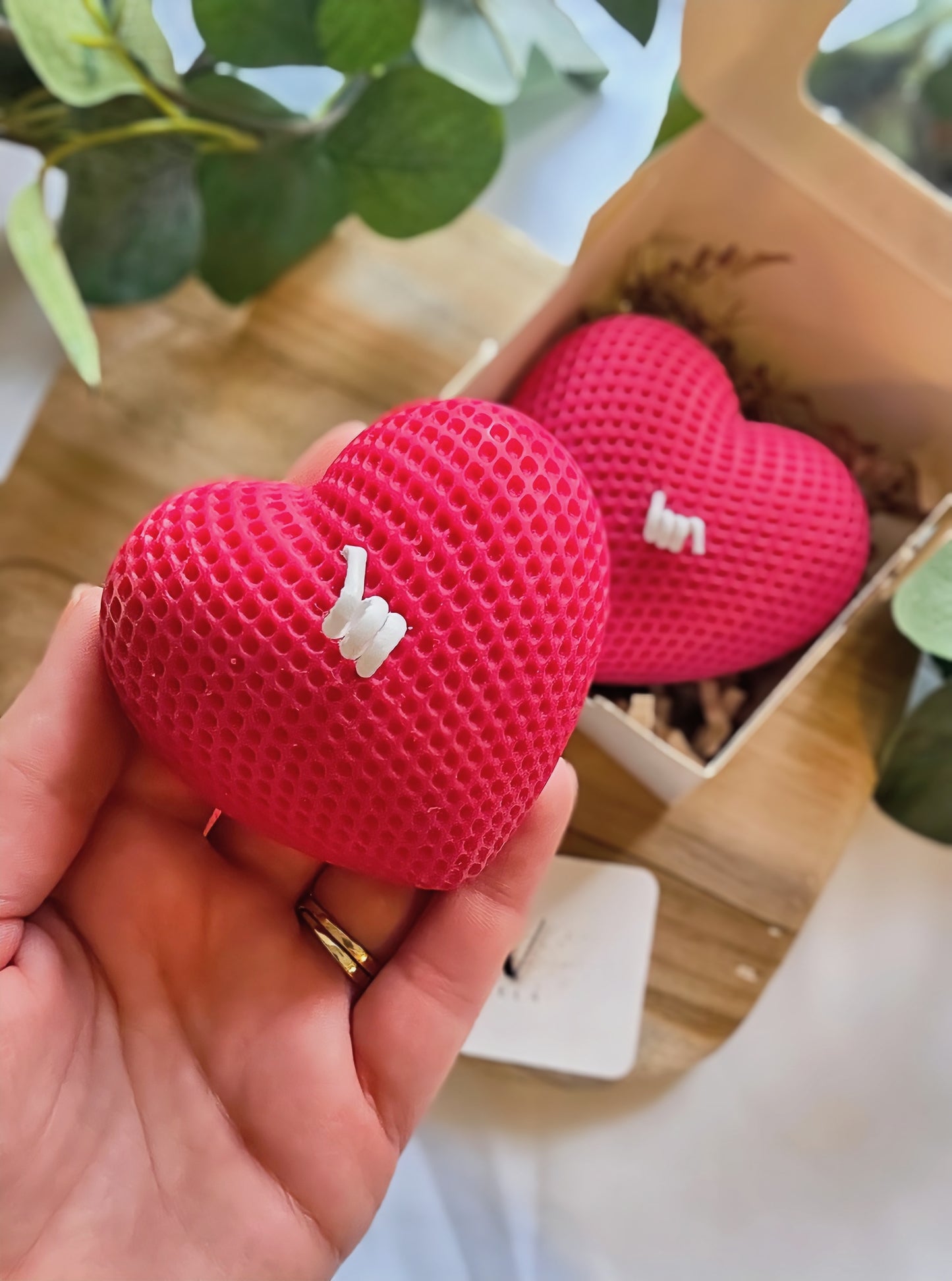 Bougie Coeur Rouge