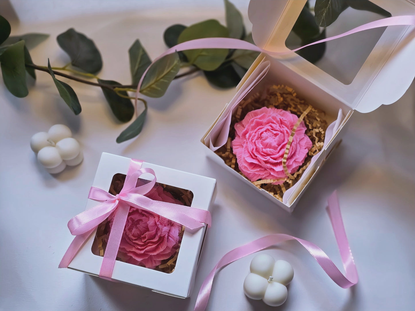 Flower candle - peony