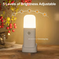 Lampe de nuit LED avec capteur de mouvement – Rechargeable par USB et luminosité réglable pour chambres et couloirs
