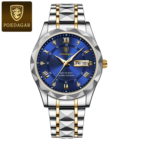 Montre de luxe pour hommes étanche de la marque haut de gamme avec fonction lumineuse