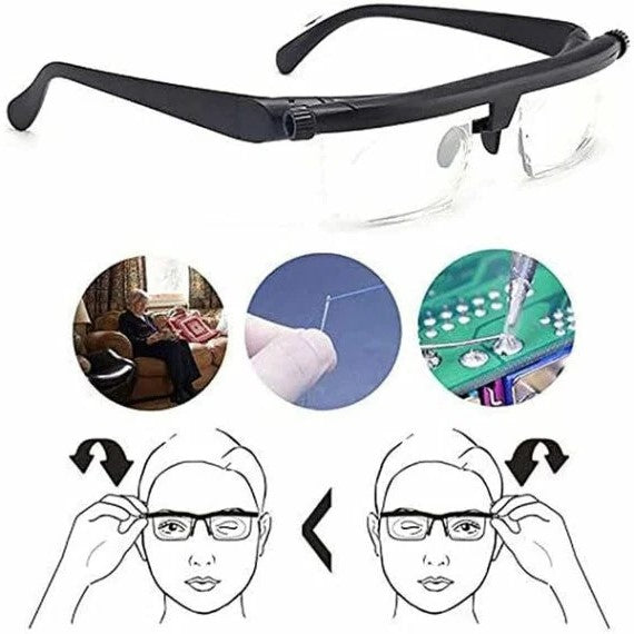 Lunettes Réglables pour Vision de Près & de Loin - VisiFlex