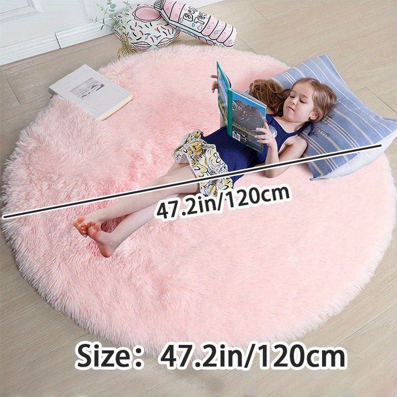Tapis Rond Fluffy - Clouda