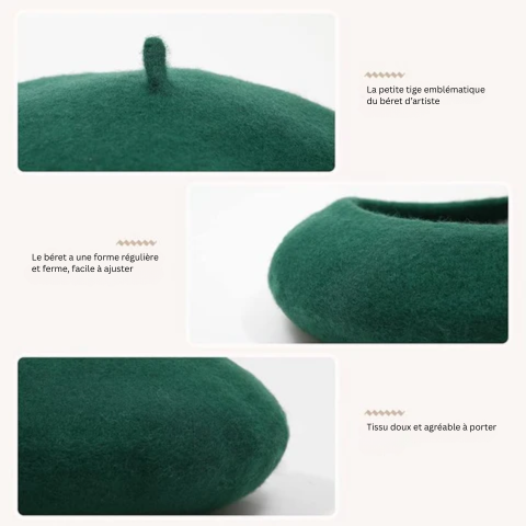 Béret en Laine Français Classique – Evelyne