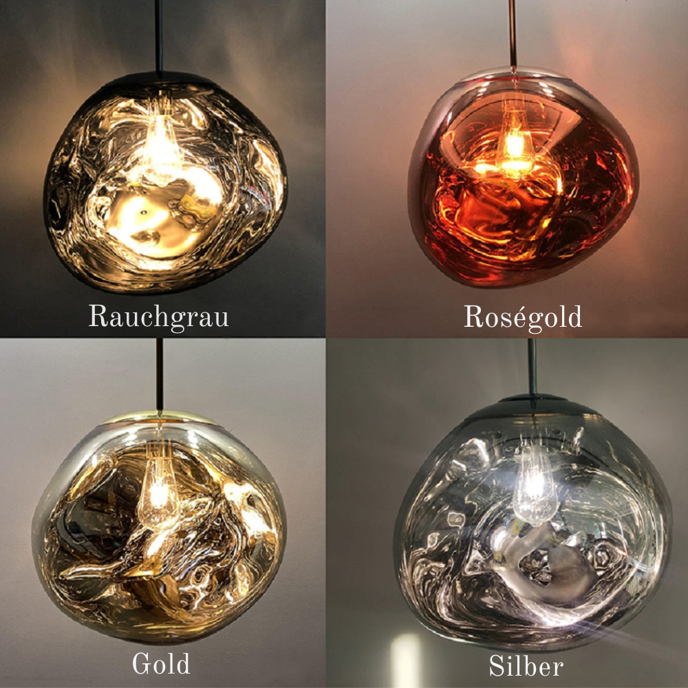 Kroonluchter met Gloeilampen |  Opvallend lava-ontwerp met warme LED-verlichting voor comfortabele, elegante decoratie.