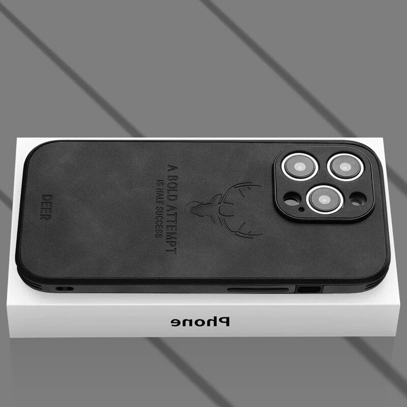 Housse iPhone en cuir de cerf de luxe - Veltro