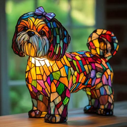 COMPANIONLIGHT – Lampe de nuit LED artistique avec des races de chiens pour la décoration intérieure