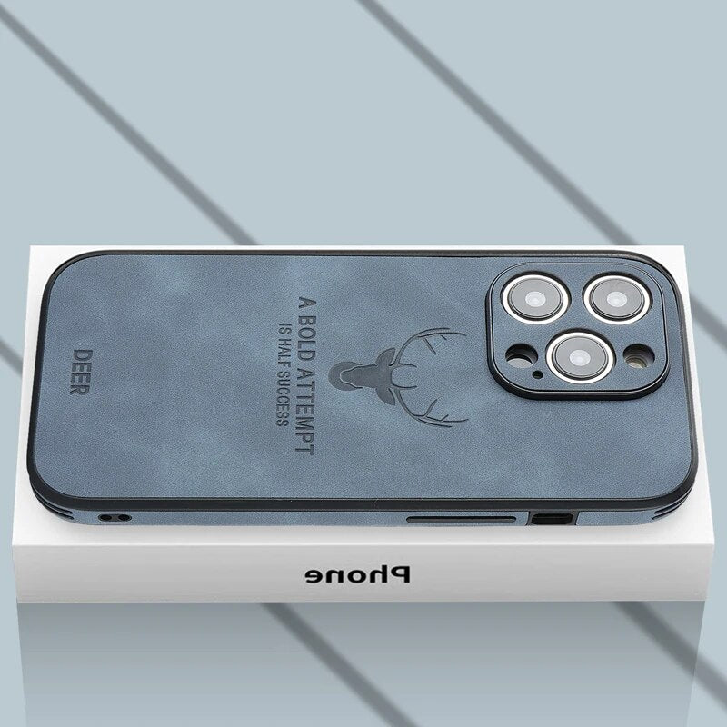 Housse iPhone en cuir de cerf de luxe - Veltro