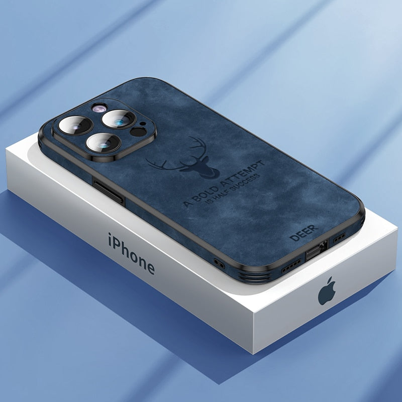 Housse iPhone en cuir de cerf de luxe - Veltro