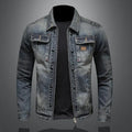 Rando - Veste en denim pour hommes avec fermeture à boutons et poches avant