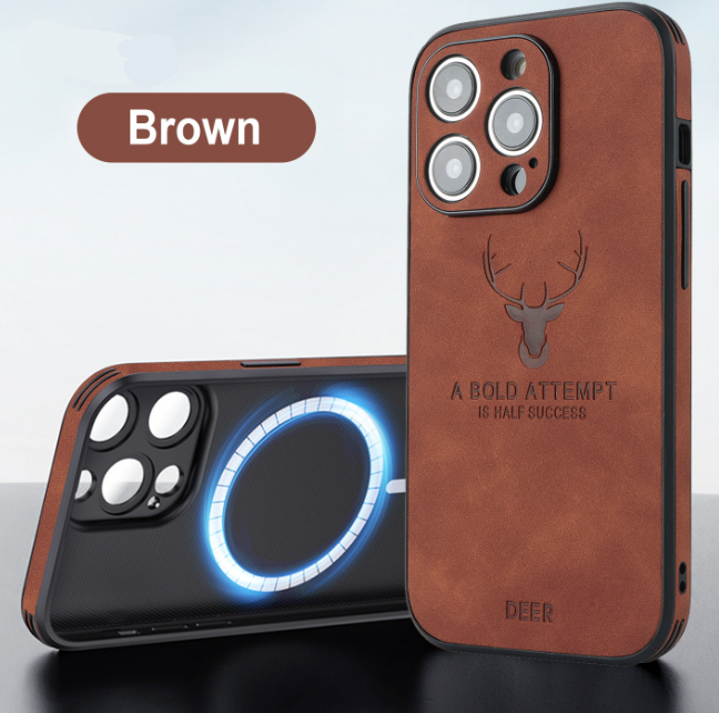 Housse iPhone en cuir de cerf de luxe - Veltro