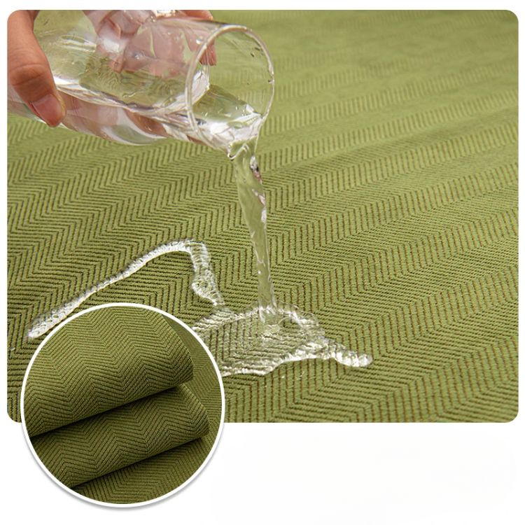 Protège-canapé en chenille avec motif en chevrons – VeluraShield