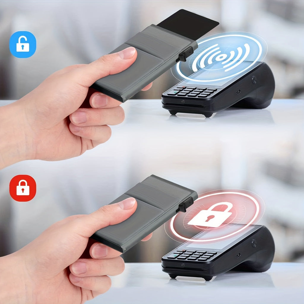 Porte-cartes RFID Bloquant – Distribution Automatique et Grande Capacité pour le Rangement Sûr des Cartes