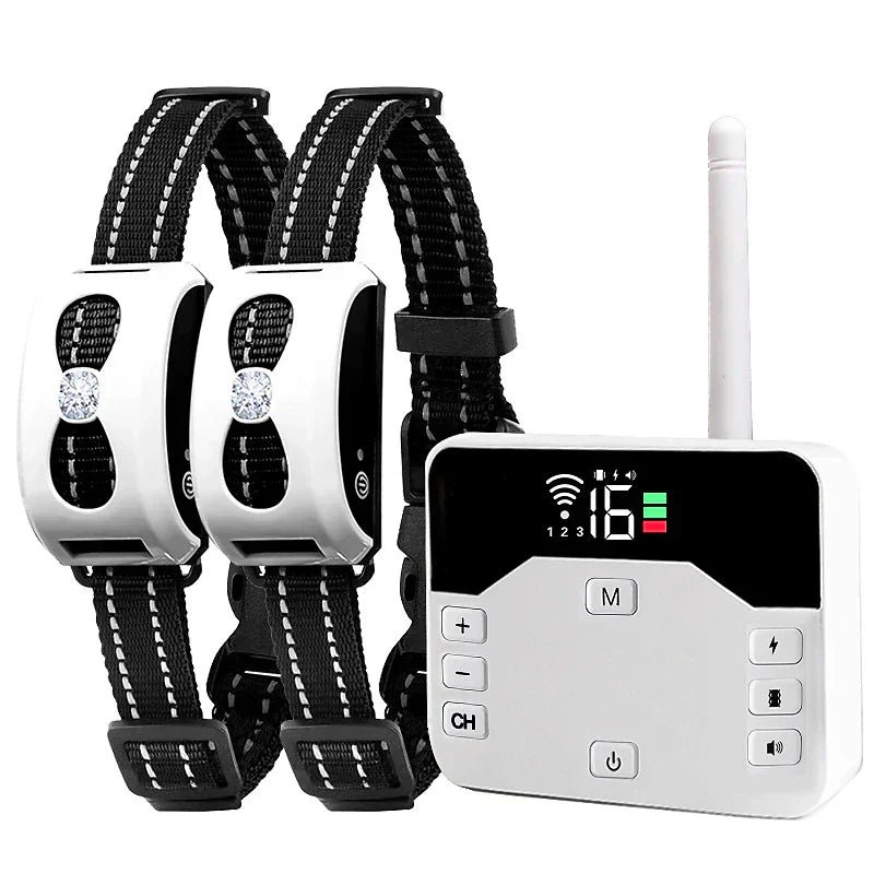 Clôture Sans Fil & Collier de Dressage 2-en-1 - Étanche & Rechargeable