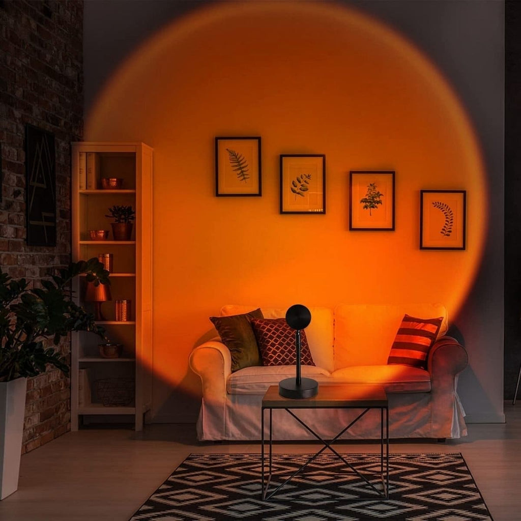 Ambiance coucher de soleil Tafellamp | Eclairage LED chaleureux pour une pièce d'ambiance