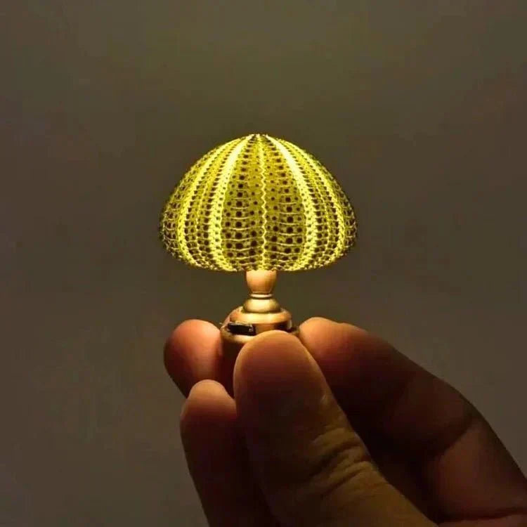 Lampe de table oursin miniature | Lampe d'ambiance créative pour les petites pièces et la décoration de jouets