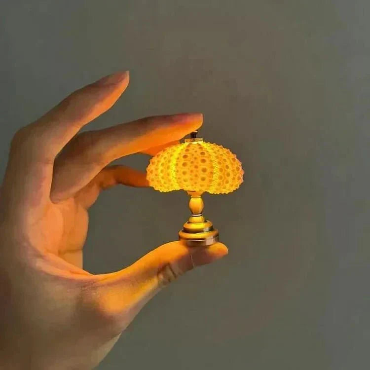 Lampe de table oursin miniature | Lampe d'ambiance créative pour les petites pièces et la décoration de jouets