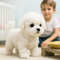 Chien en peluche interactif réaliste | Jouet doux et animé pour enfants et adultes