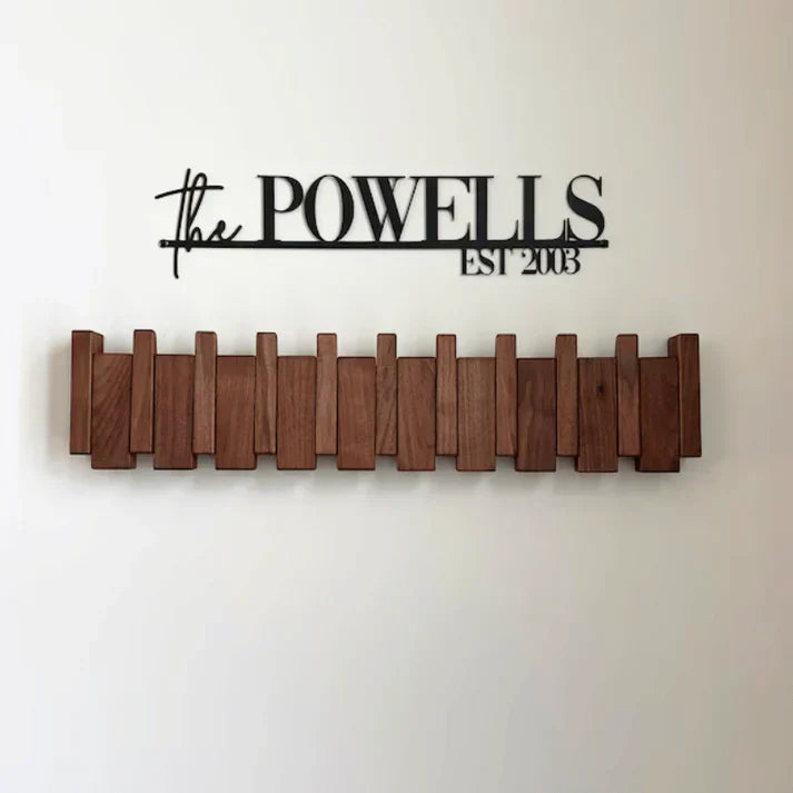 Porte-manteau | Design en forme de piano | Bois de haute qualité