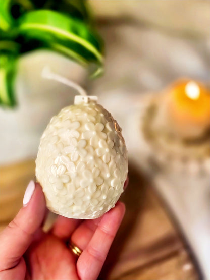 Bougie Oeuf Fleuri - Pâques