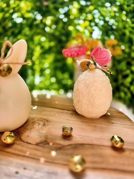 Bougie Oeuf Fleuri - Pâques