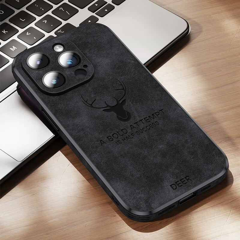 Housse iPhone en cuir de cerf de luxe - Veltro